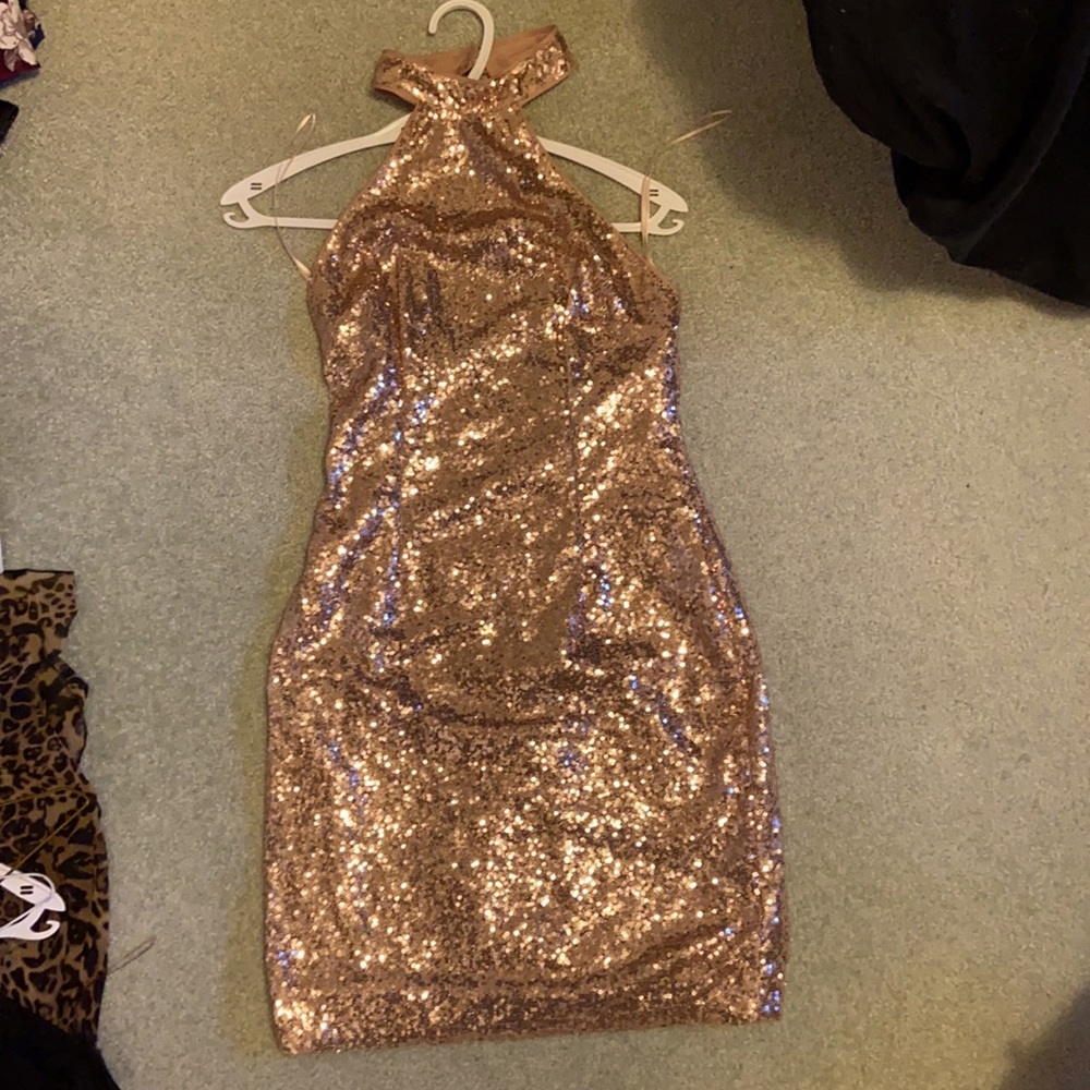 Vintage rose gold dress